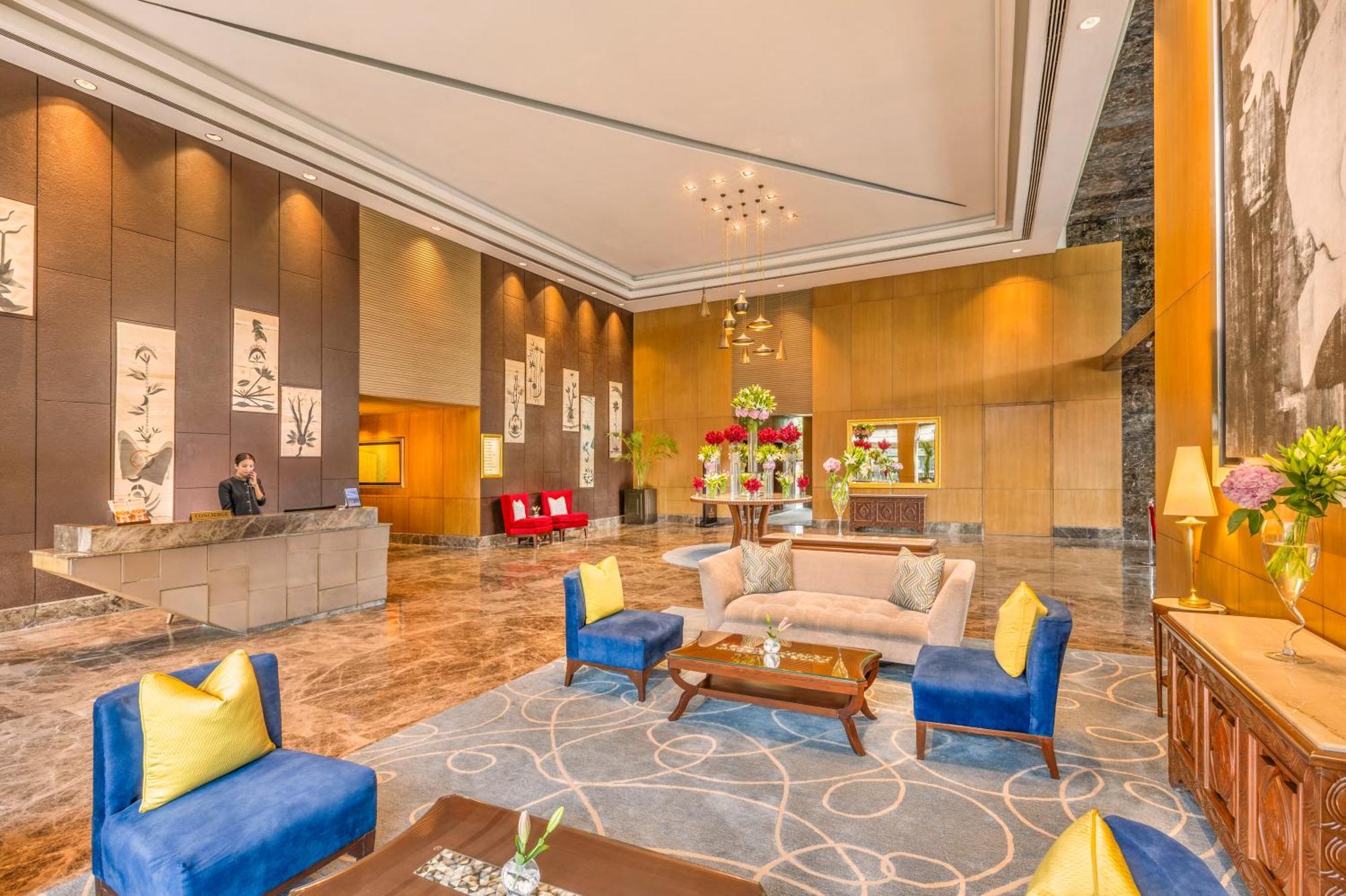 The Leela Ambience Convention Hotel Delhi Nowe Delhi Zewnętrze zdjęcie Lobby