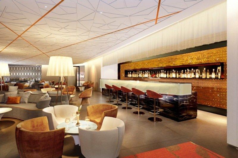 The Leela Ambience Convention Hotel Delhi Nowe Delhi Restauracja zdjęcie The bar at the 101 bar